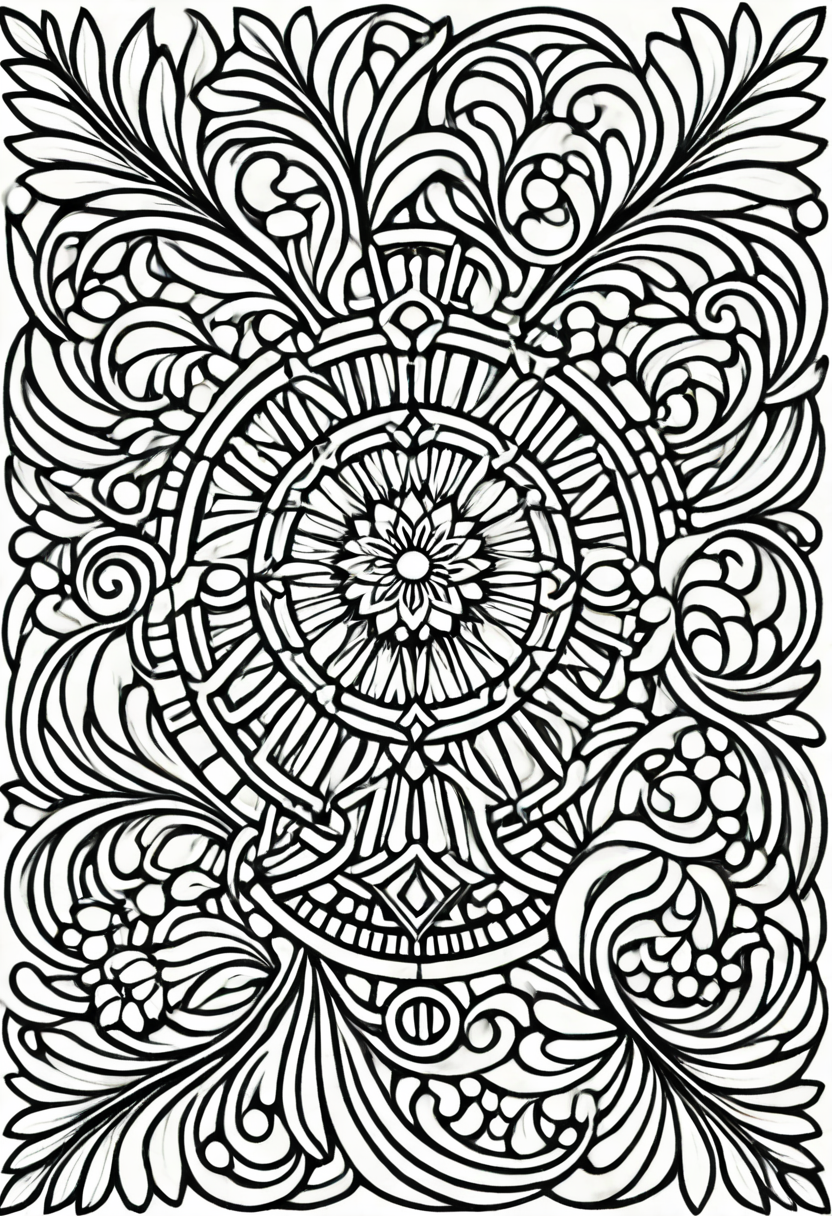 Elegant Ornate Designs - Explore the artistry of intricate, ornate patterns and designs Featuring floral motifs, detailed linework, and elaborate structures